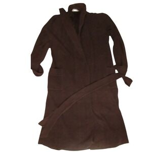 Vanity Fair For Him Robe Brown Shawl Collar Cotton Blend Loungewear L